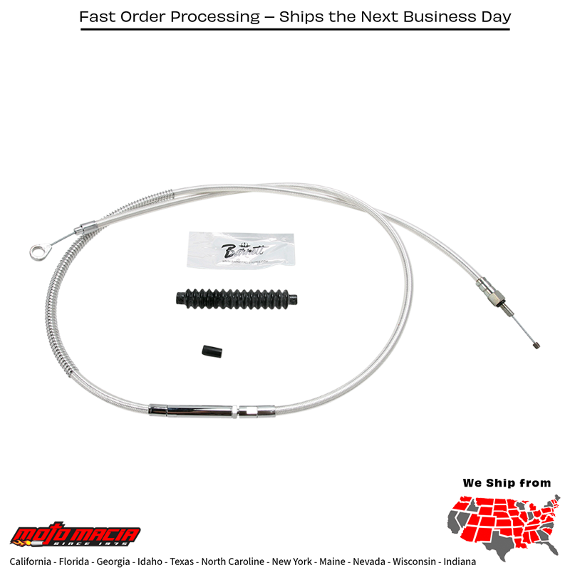 BARNETT Cable, Clutch, 38601-89+3 Harley-Davidson Flhr 1994-2006...