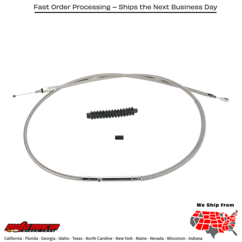 BARNETT Cable, Clutch, 38607-87a+6 Harley-Davidson Flhs 1987-1988...