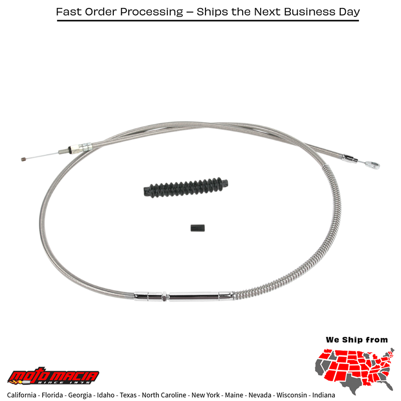 BARNETT Cable, Clutch, 38607-87a+6 Harley-Davidson Flhs 1987-1988...