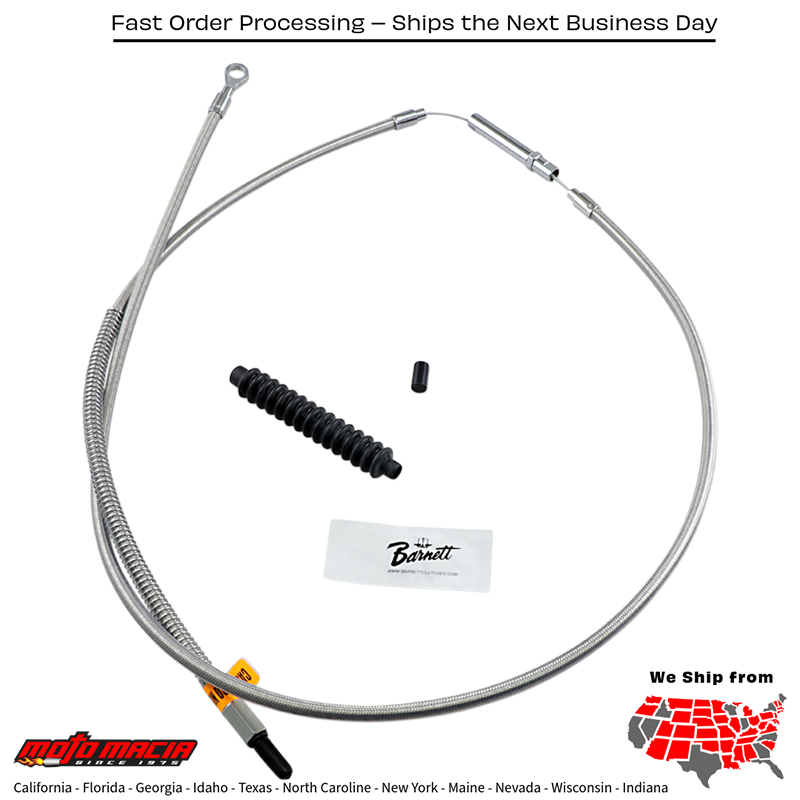 BARNETT Cable Clh S/S 38601-89+10 Harley-Davidson Flhr 1994-2006...