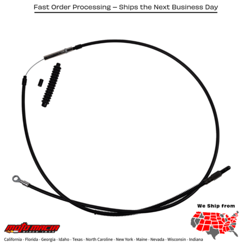 BARNETT Cable Clutch Softail Black +10 Flfb 2018-2019...
