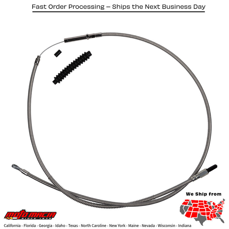 BARNETT Cable Clutch Softail Stnl Steel +6 Harley-Davidson Flfb 2018-2019...