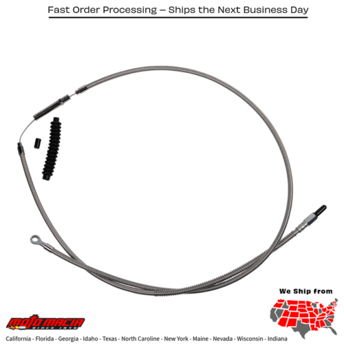 BARNETT Cable Clutch Softail Stnl Steel +10 Harley-Davidson Flfb 2018-2019...