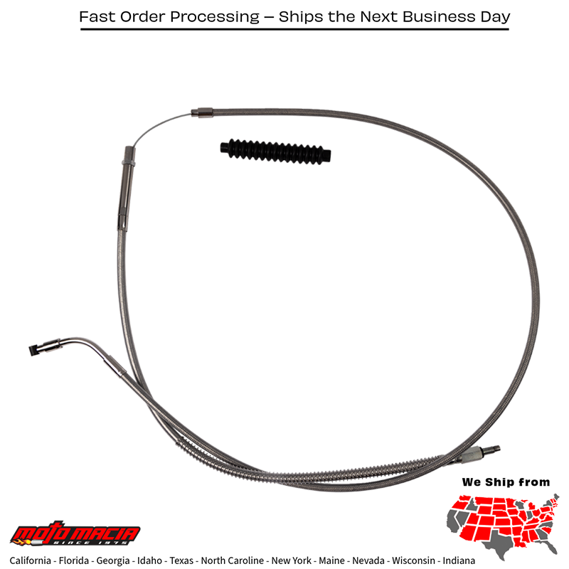 BARNETT Cable Clutch Stainless Steel +8 Harley-Davidson Street Glide...