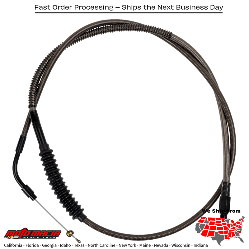 BARNETT Cable Clutch Carbon Coat W/Black Fittings +6 Harley-Davidson...