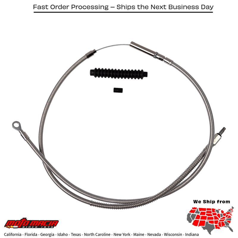 BARNETT Cable Clutch Stnls Braid Std Flde 2018-2019...