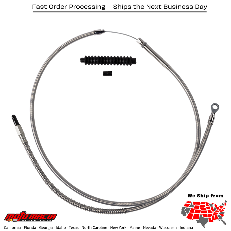 BARNETT Cable Clutch Stnls Braid +6 Harley-Davidson Flde 2018-2019...
