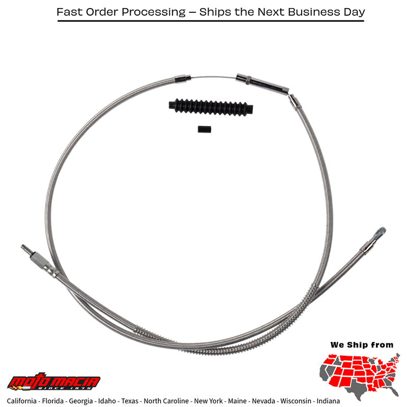 BARNETT Cable Clutch Stnls Braid +8 Harley-Davidson Flde 2018-2019...