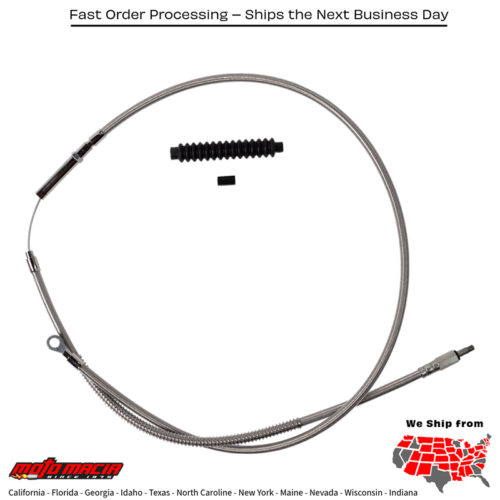 BARNETT Cable Clutch Stnls Braid Std