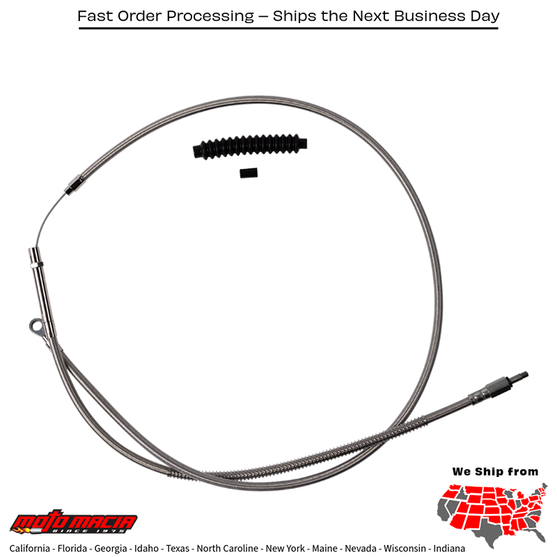 BARNETT Cable Clutch Stnls Braid +6