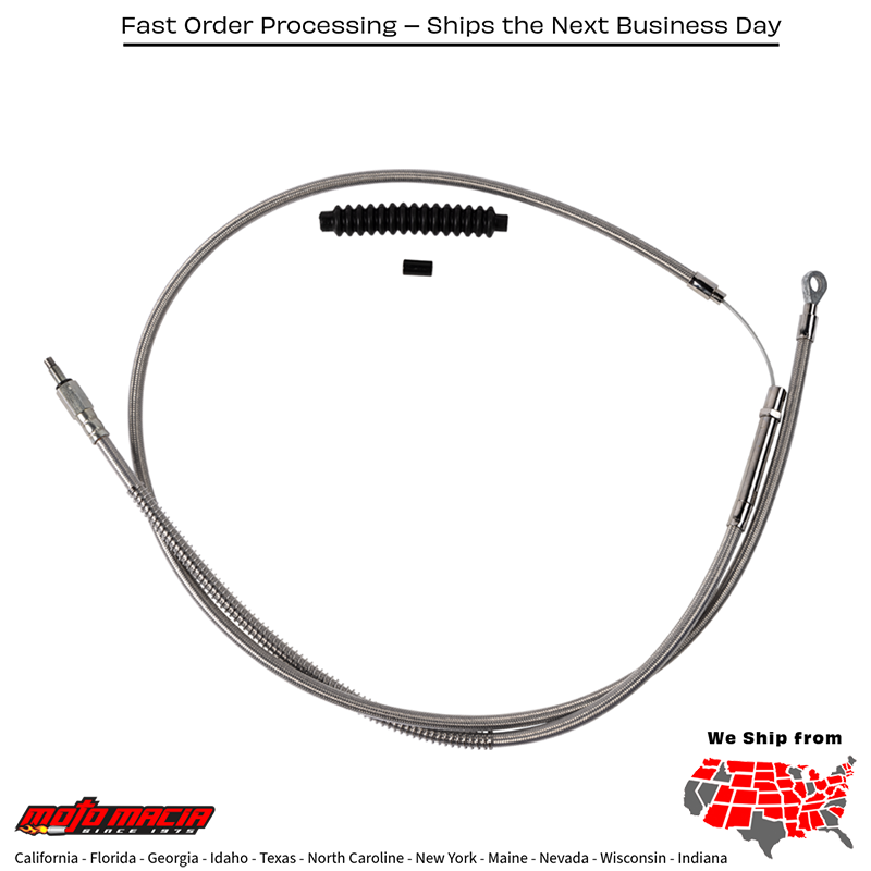 BARNETT Cable Clutch Stnls Braid +8...
