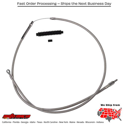 BARNETT Cable Clutch Stnls Braid +6 Harley-Davidson Flhc 2018-2019...