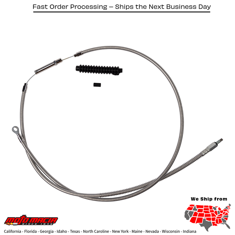 BARNETT Cable Clutch Stnls Braid +8 Harley-Davidson Flhc 2018-2019...