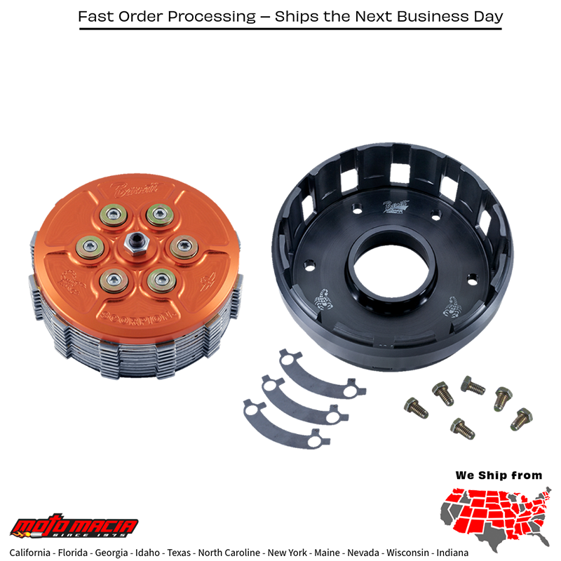BARNETT Clutch Assy Scorpion Bolt-On Basket Cable Models...