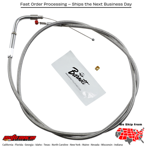 BARNETT Ss Idle Cable+6" 02-07 FLHR Harley-Davidson 2002-2006...