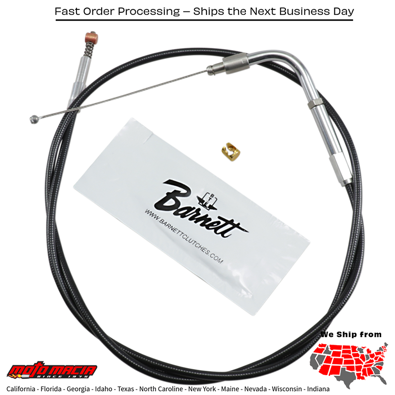 BARNETT Idle Cable+3"01-10 Fxst/I Harley-Davidson Flstc 2007-2009 F more...