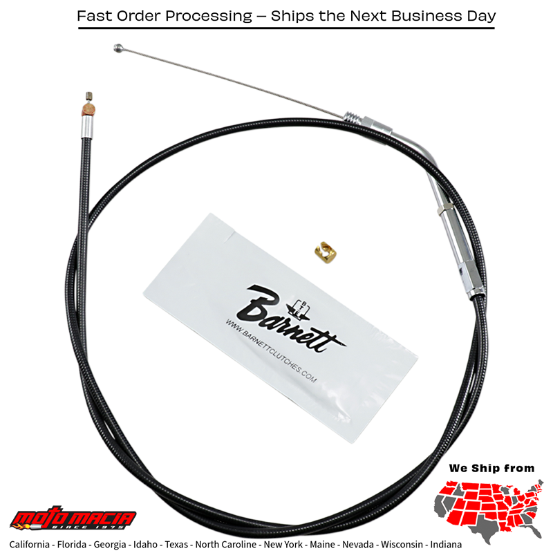 BARNETT +6 Throttle Cable 88-95 XL XLH 883 1988-1995...