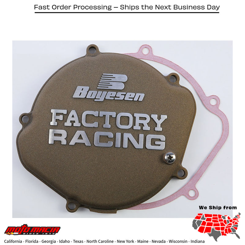 BOYESEN Factory Racing Clutch Cover Magnesium Honda CR125R 2000-2007