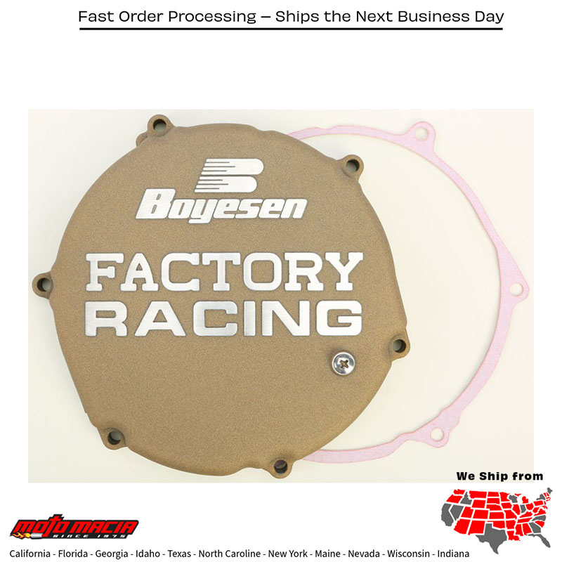 BOYESEN Factory Racing Clutch Cover Magnesium Kawasaki Kx250 1993-2002