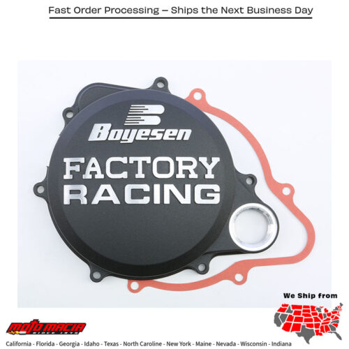 BOYESEN Factory Racing Clutch Cover Black Honda Crf250r 2010-2017
