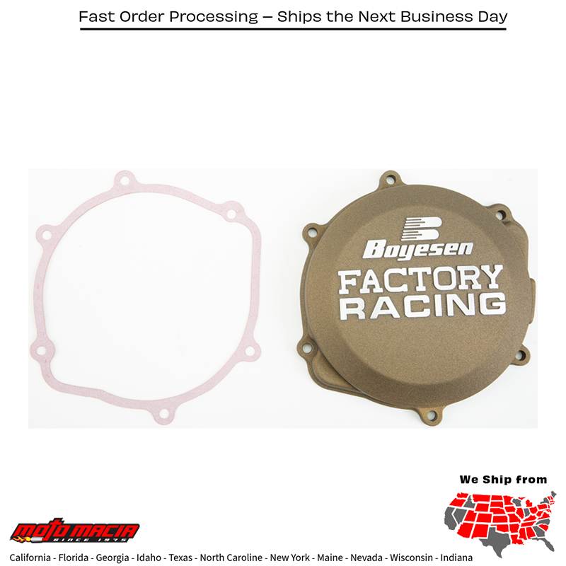 BOYESEN Factory Racing Clutch Cover Magnesium Honda Crf250r 2018-2020