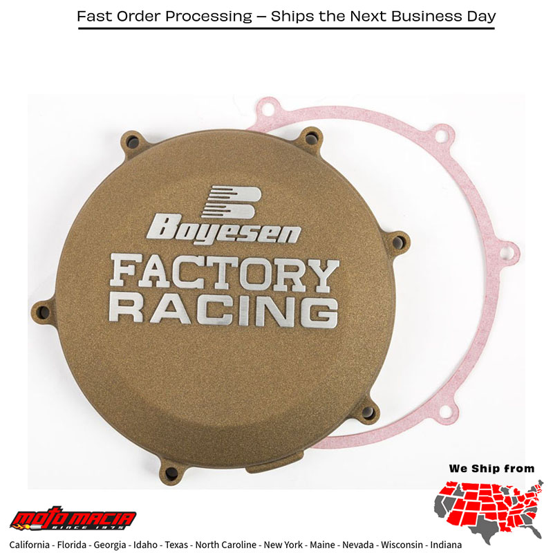BOYESEN Motorcycle Clutch Cover Magnesium Kawasaki Kx450f 2016-2018