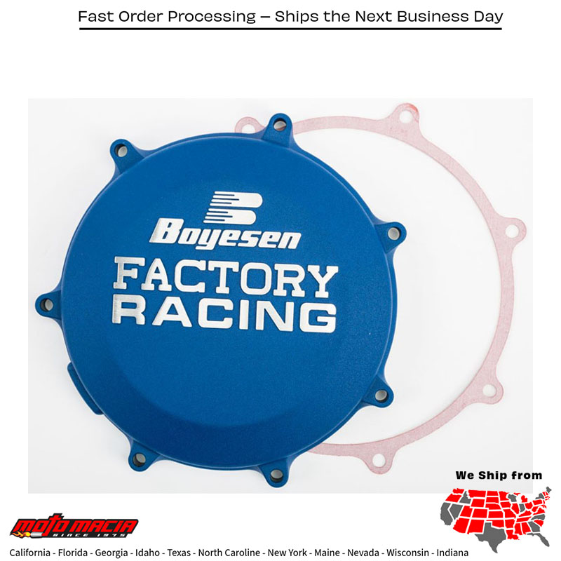 BOYESEN Factory Racing Clutch Cover Kawasaki Blue Kx450f 2019-2020