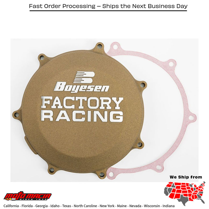 BOYESEN Factory Racing Clutch Cover Kawasaki Magnesium Kx450f 2019-2020