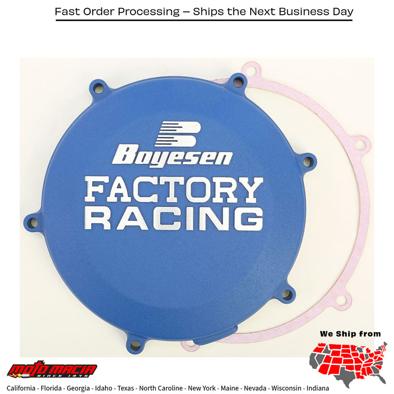 BOYESEN Factory Racing Clutch Cover Blue Kawasaki Kx450f 2016-2017