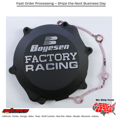 BOYESEN Factory Racing Clutch Cover Black Yamaha Yz85 2002-2019 Yz65 2019-2019