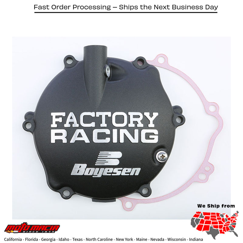 BOYESEN Factory Racing Clutch Cover Black Yamaha Yz125 1994-2004