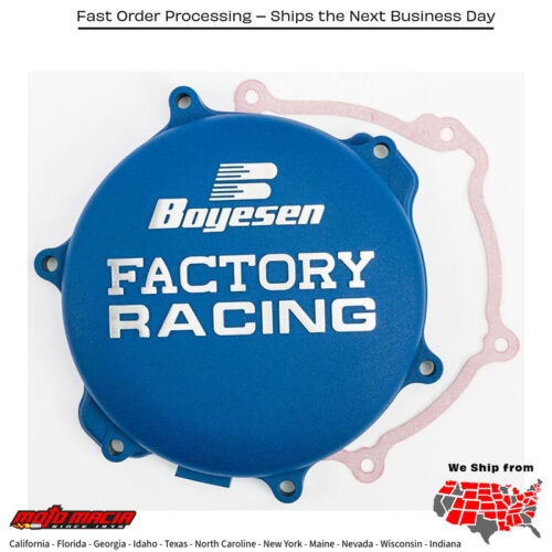 BOYESEN Factory Racing Clutch Cover Blue Yamaha Yz125 2005-2019