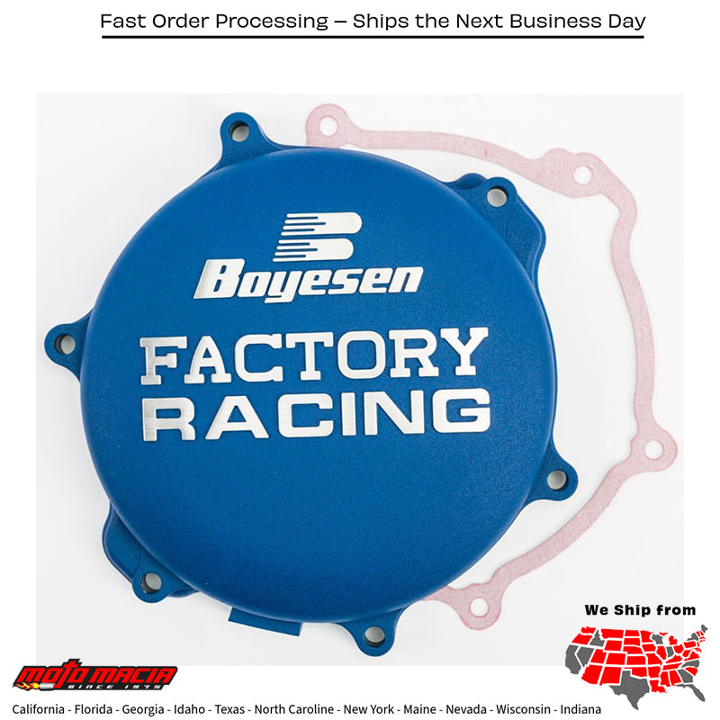 BOYESEN Factory Racing Clutch Cover Blue Yamaha Yz125 2005-2019