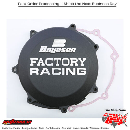 BOYESEN Factory Racing Clutch Cover Black Yamaha Yz450f 2003-2009 Wr450f 200