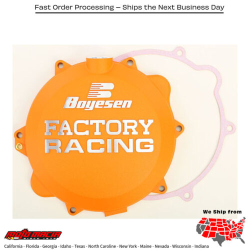 BOYESEN Factory Racing Clutch Cover Orange Husqvarna Te 250 2016-2016 Ktm Sx...