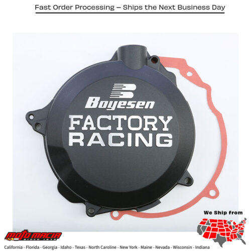 BOYESEN Factory Racing Clutch Cover Black Ktm 150 Xc 2010-2014 Husab...