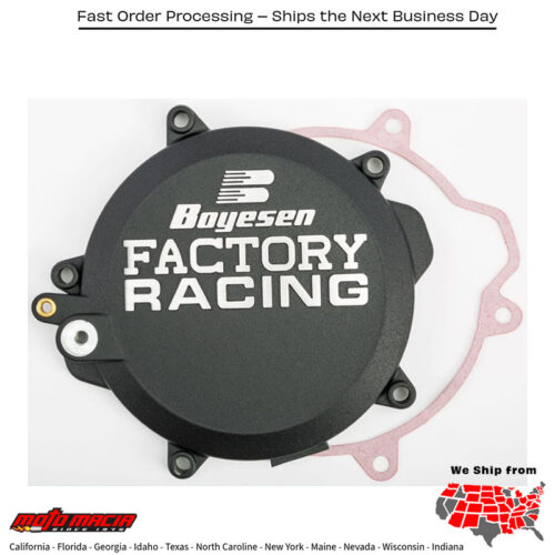 BOYESEN Factory Racing Clutch Cover Husky/Ktm Black 85 Sx (17/14) 2018-2019 Hus