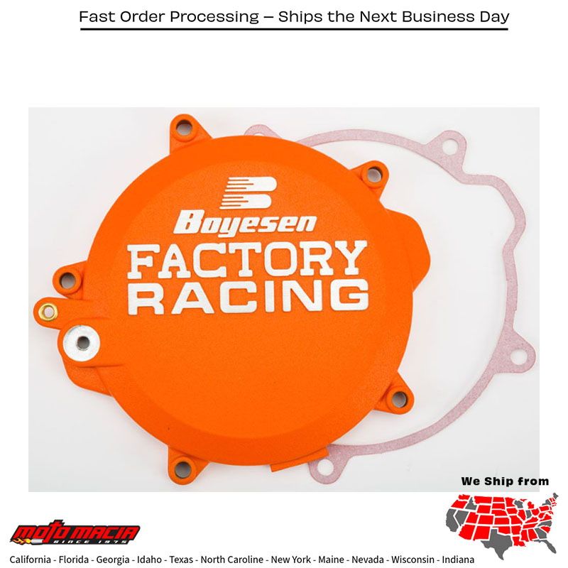 BOYESEN Factory Racing Clutch Cover Ktm Orange 85 Sx (17/14) 2018-2019