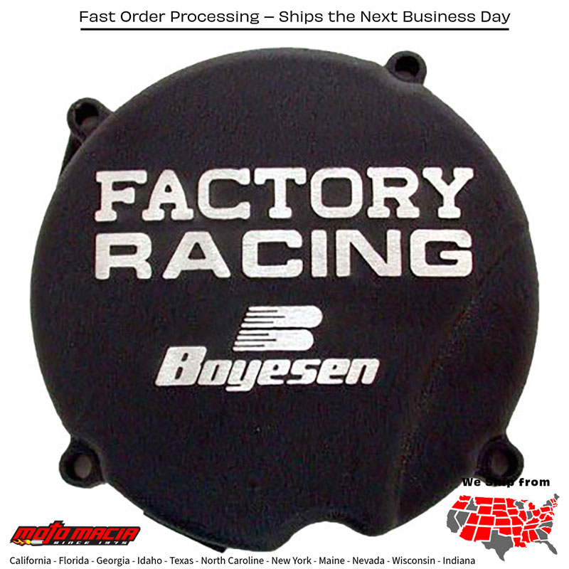 BOYESEN Factory Racing Ignition Cover Black Honda Cr500r 1984-2001