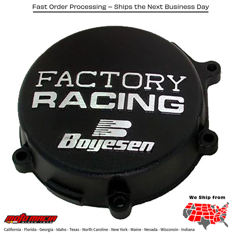 BOYESEN Factory Racing Ignition Cover Black Kawasaki Kx65 2000-2005 Kx60 1 more