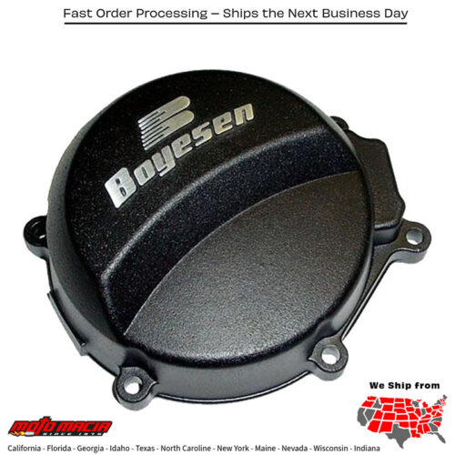 BOYESEN Factory Racing Ignition Cover Black Kawasaki Kx65 2006-2019
