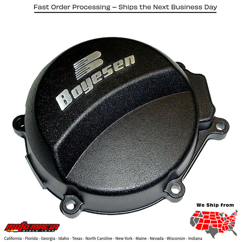 BOYESEN Factory Racing Ignition Cover Black Kawasaki Kx65 2006-2019