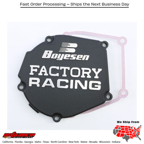 BOYESEN Factory Racing Ignition Cover Black Kawasaki Kx250 2005-2007