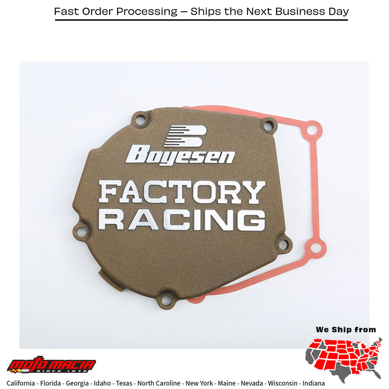 BOYESEN Factory Racing Ignition Cover Magnesium Kawasaki Kx250 2005-2007