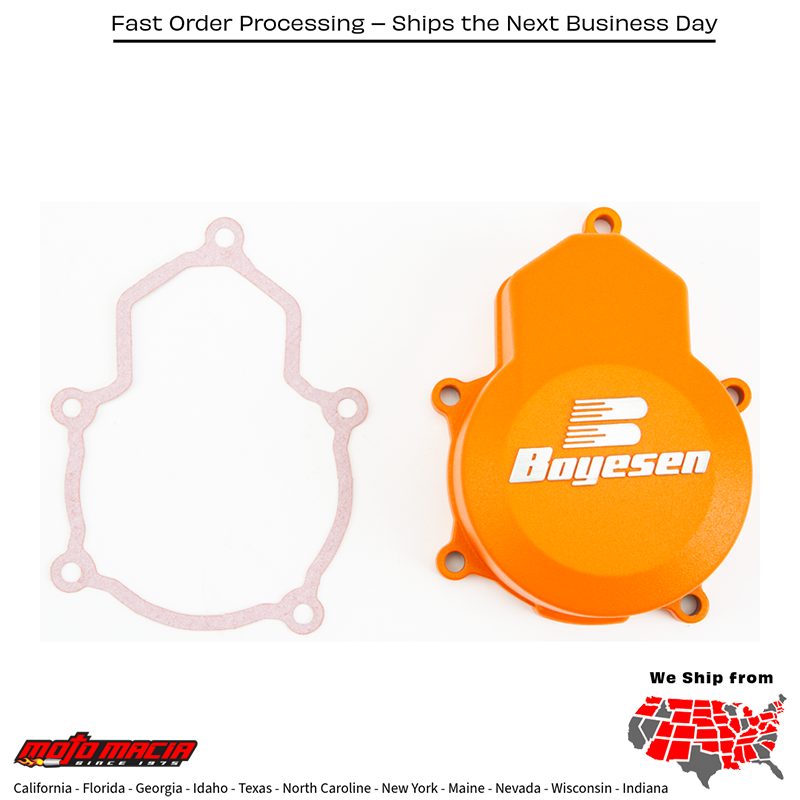 BOYESEN Factory Racing Ignition Cover Ktm Orange 85 Sx (17/14) 2018-2019