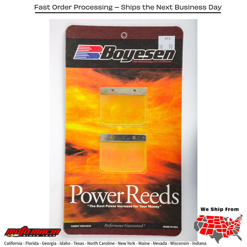 BOYESEN Motorcycle Reeds Suzuki Rm250 1991-1992