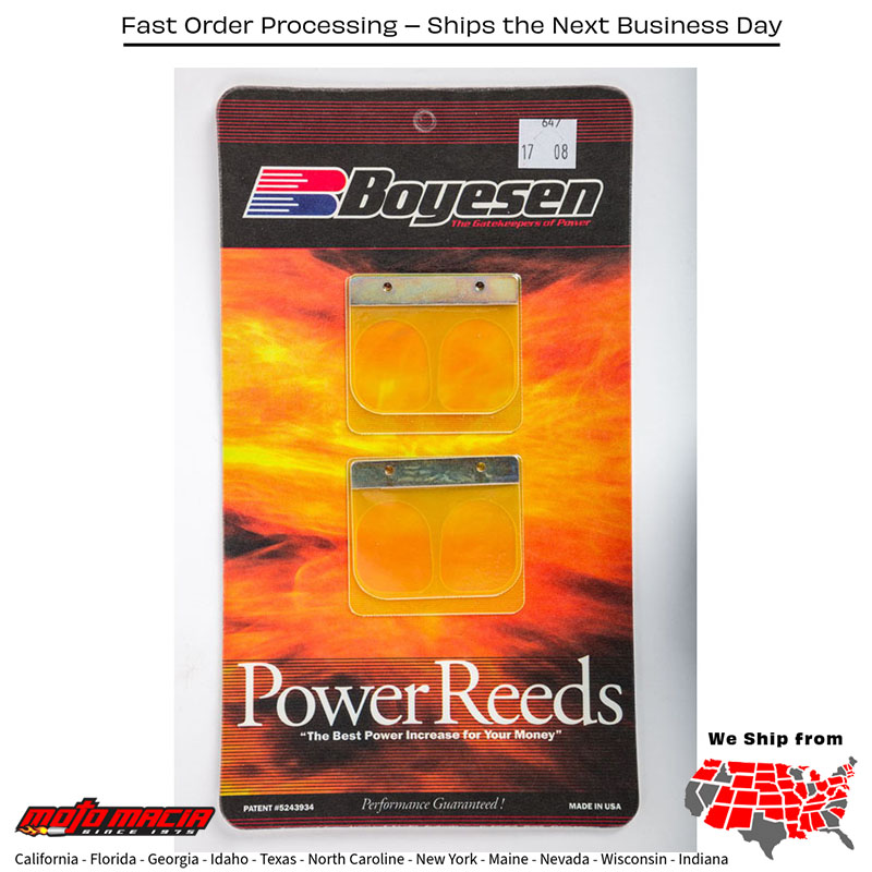 BOYESEN Motorcycle Reeds Suzuki RM250 1993-1995 RMX250 1993-1995