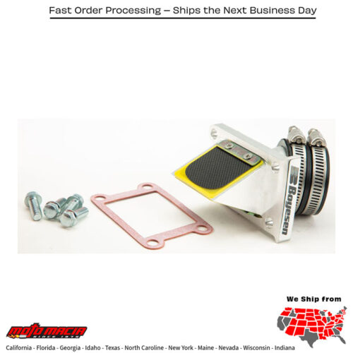 BOYESEN engineers embarked on a mission to create a new lineage of aerodynamic intake technology by refining the primary performance factors required to increase peak horsepower through design innovation: Aerodynamic Surface Optimization, Model-Specific Reed Petal Tensioning, Material Fuel Resistance, and Multi-Stage Reed Timing. Together, these innovations create a new technological benchmark in intake performance.