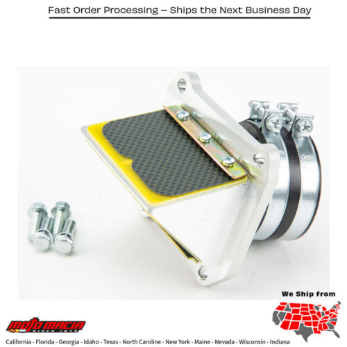 BOYESEN engineers embarked on a mission to create a new lineage of aerodynamic intake technology by refining the primary performance factors required to increase peak horsepower through design innovation: Aerodynamic Surface Optimization, Model-Specific Reed Petal Tensioning, Material Fuel Resistance, and Multi-Stage Reed Timing. Together, these innovations create a new technological benchmark in intake performance.