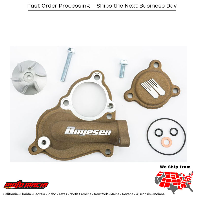 BOYESEN Waterpump Cover & Impeller Kit Magnesium Kawasaki Kx250f 2017-2020